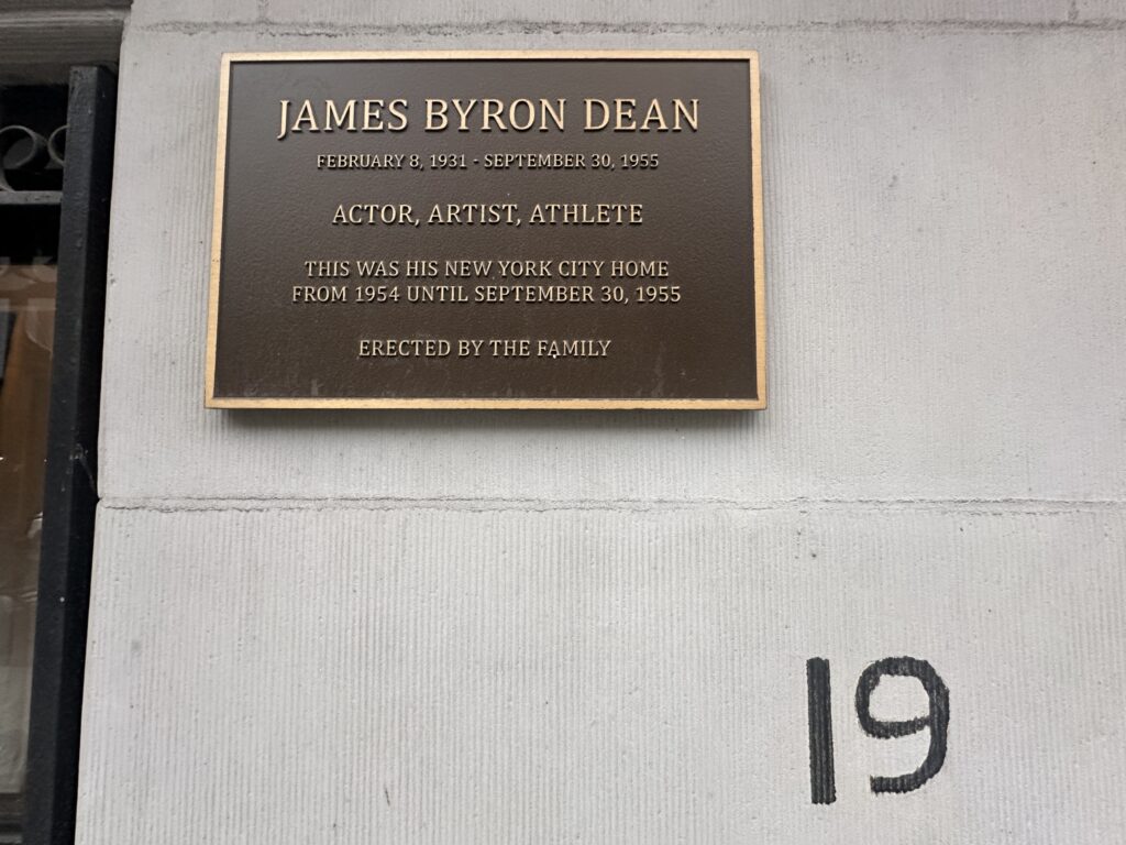 James Dean plaque